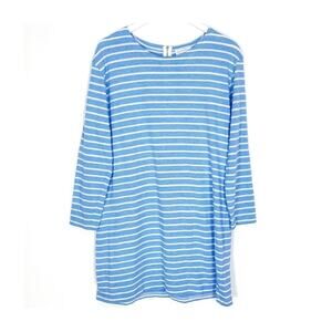 Sail To Sable Blue Striped Dress